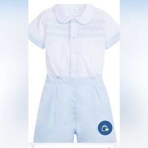 Little English Graham Short Set Light Blue